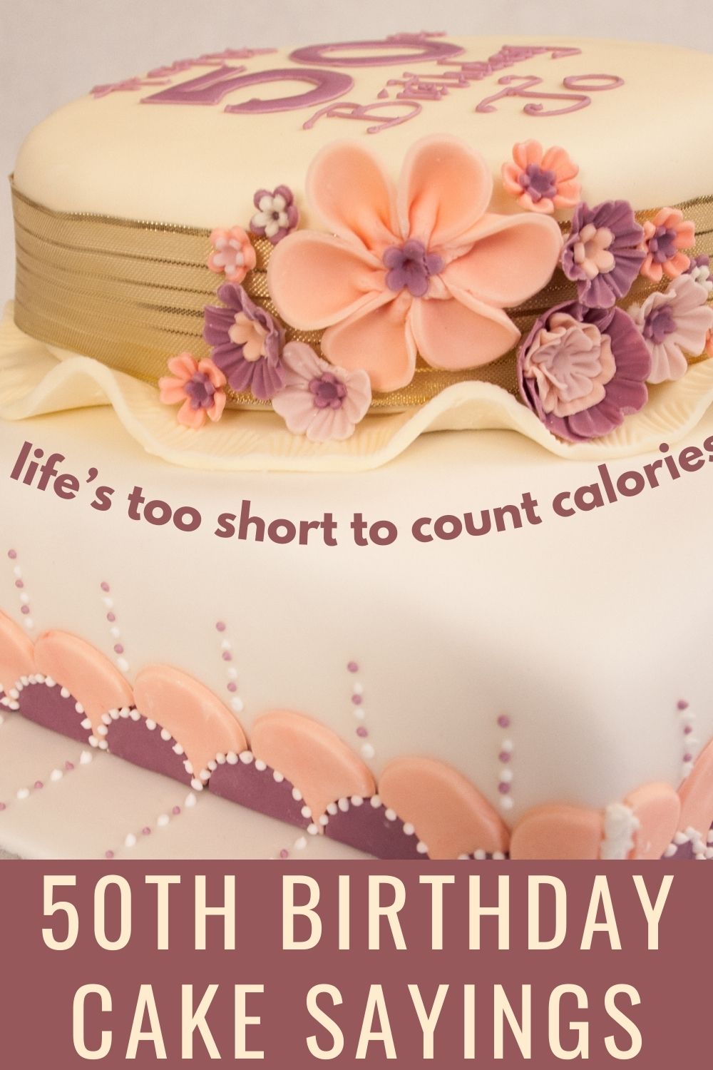 50th birthday cake sayings