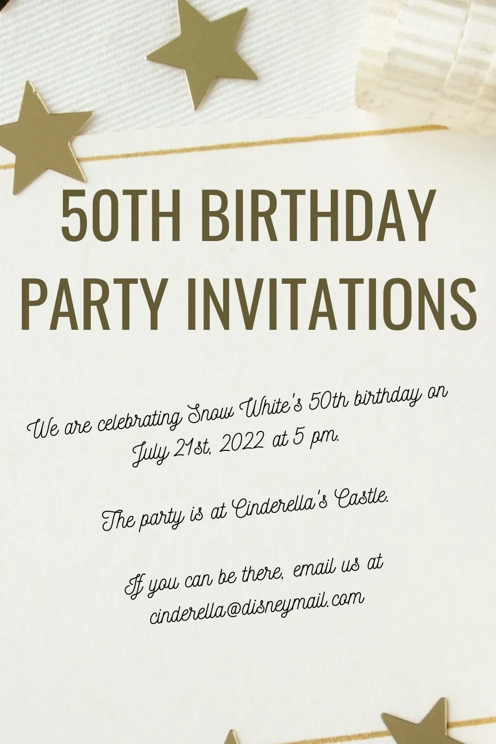 50th birthday party invitations