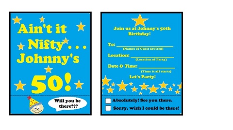 invitation to a 50th birthday party