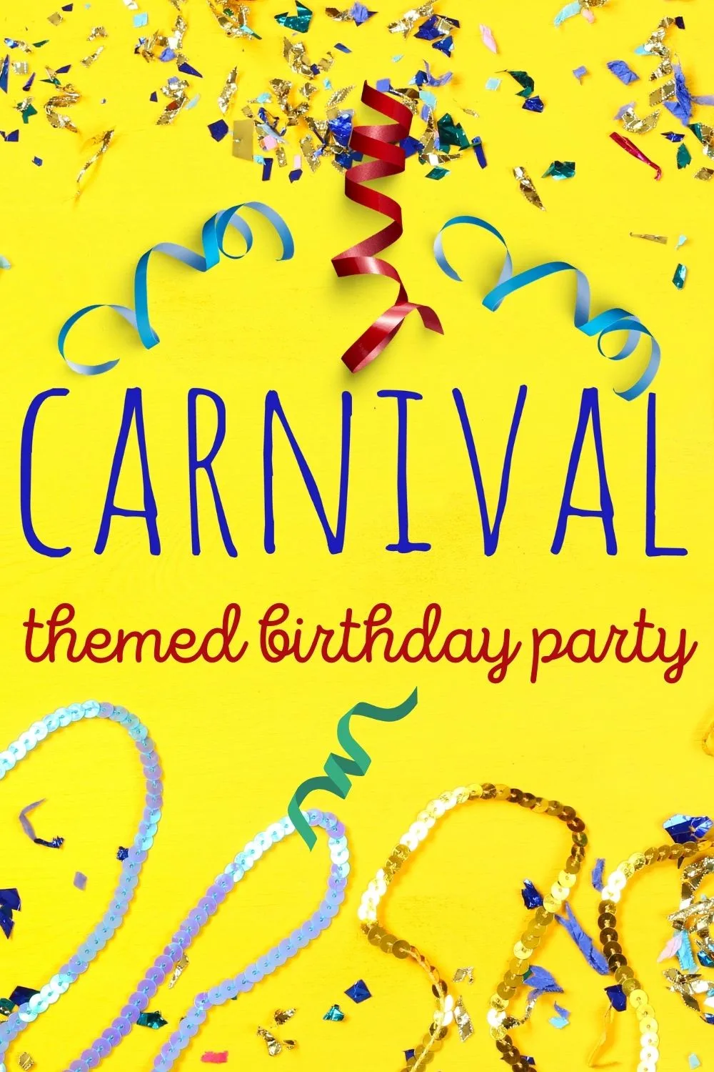 carnival themed birthday party