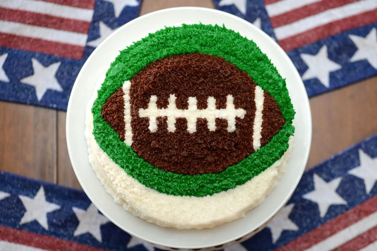 football shaped cake