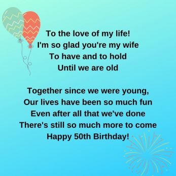 50th Birthday Messages That Will Make Them Feel Special – Major Birthdays