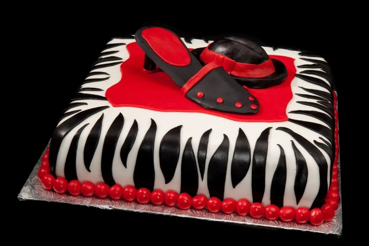 cake decorated like a zebra