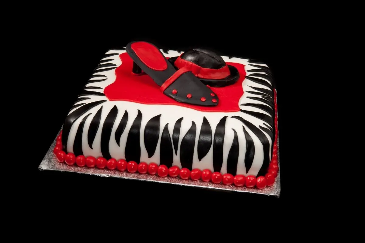 zebra print cake