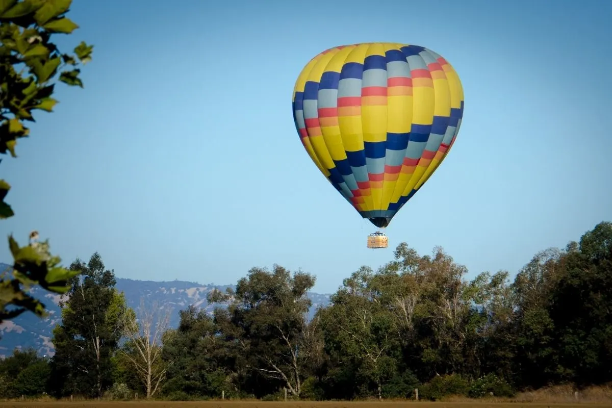 colorful hot air baloon