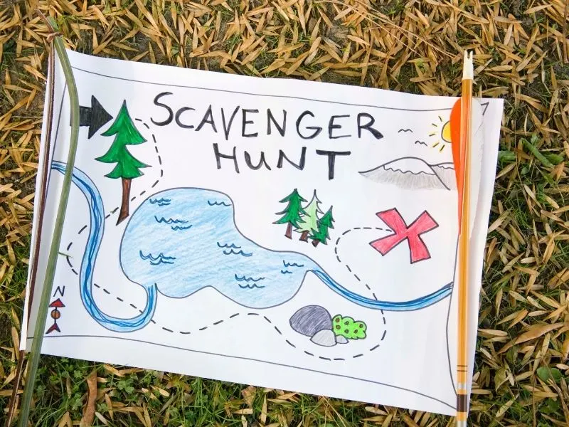 scavenger hunt map