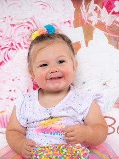 photoshoot for one year old girl