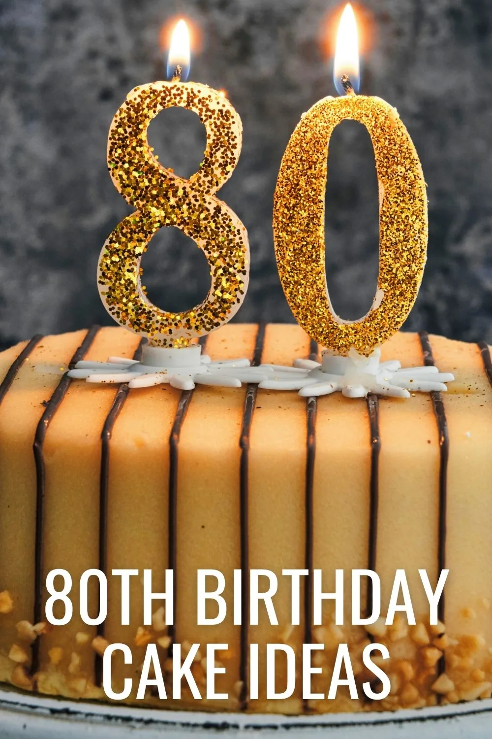 6 Beautiful 80th Birthday Cake Ideas - Major Birthdays