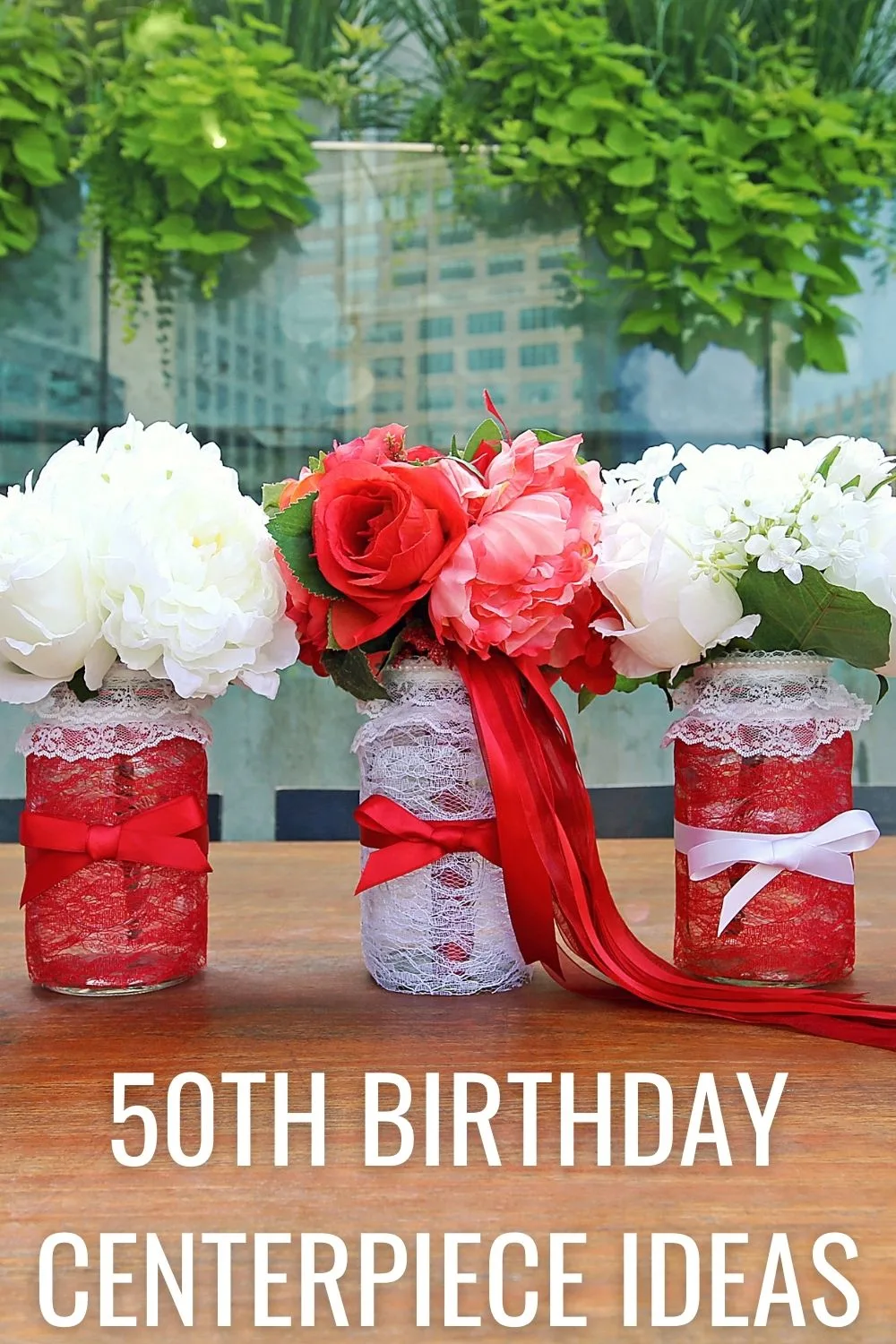 50th birthday centerpiece ideas