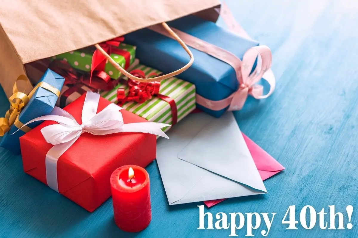 happy 40th gift bag