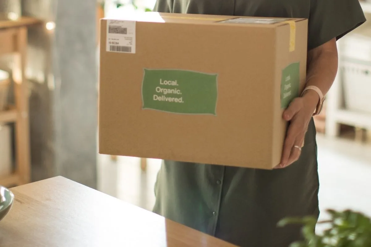 a box of meals being delivered