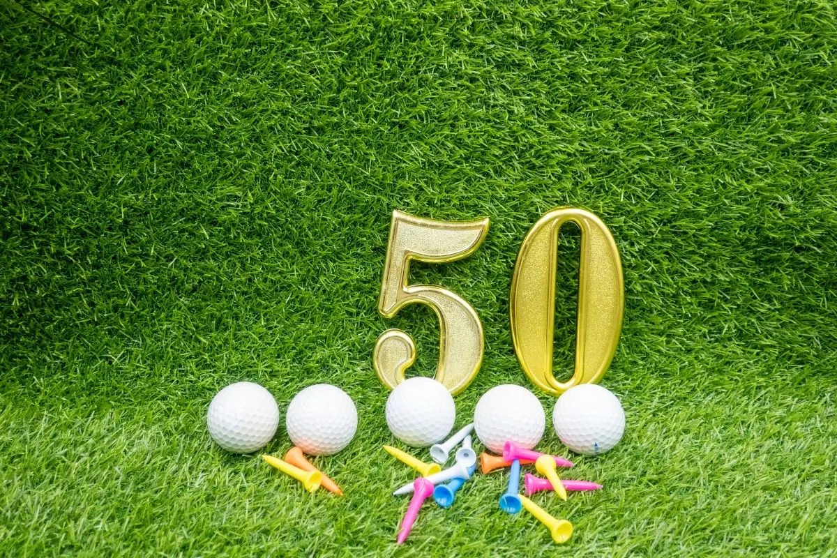 golf balls for a 50th birthday party